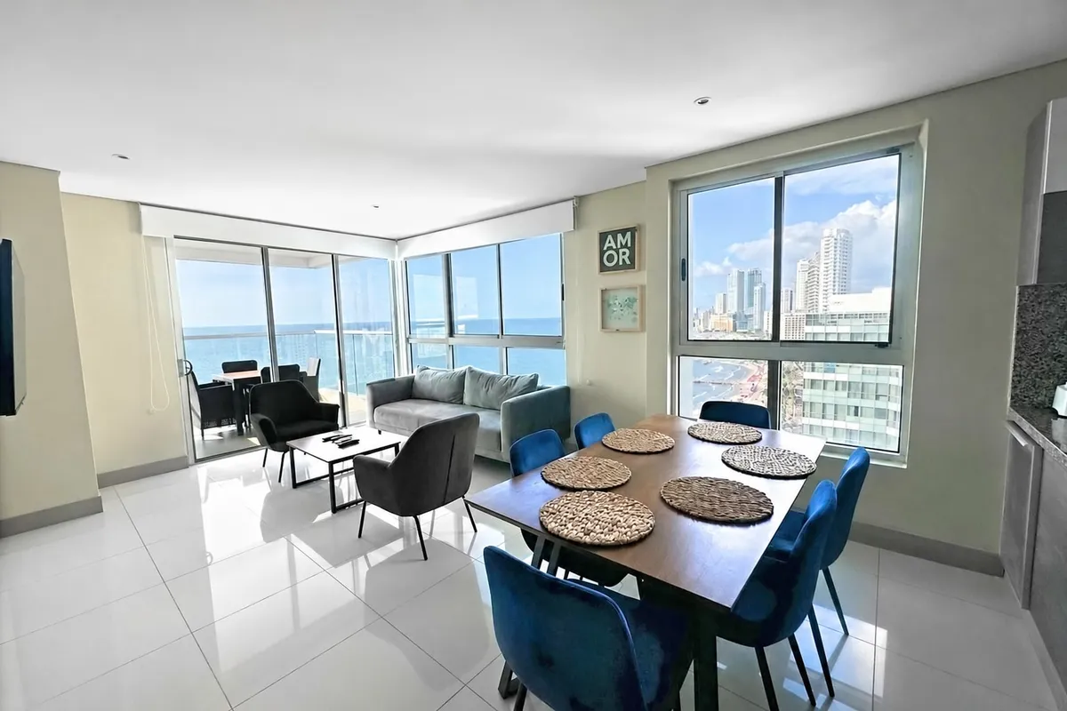 Apartamento en Bocagrande, Cartagena de Indias: formato y distribución