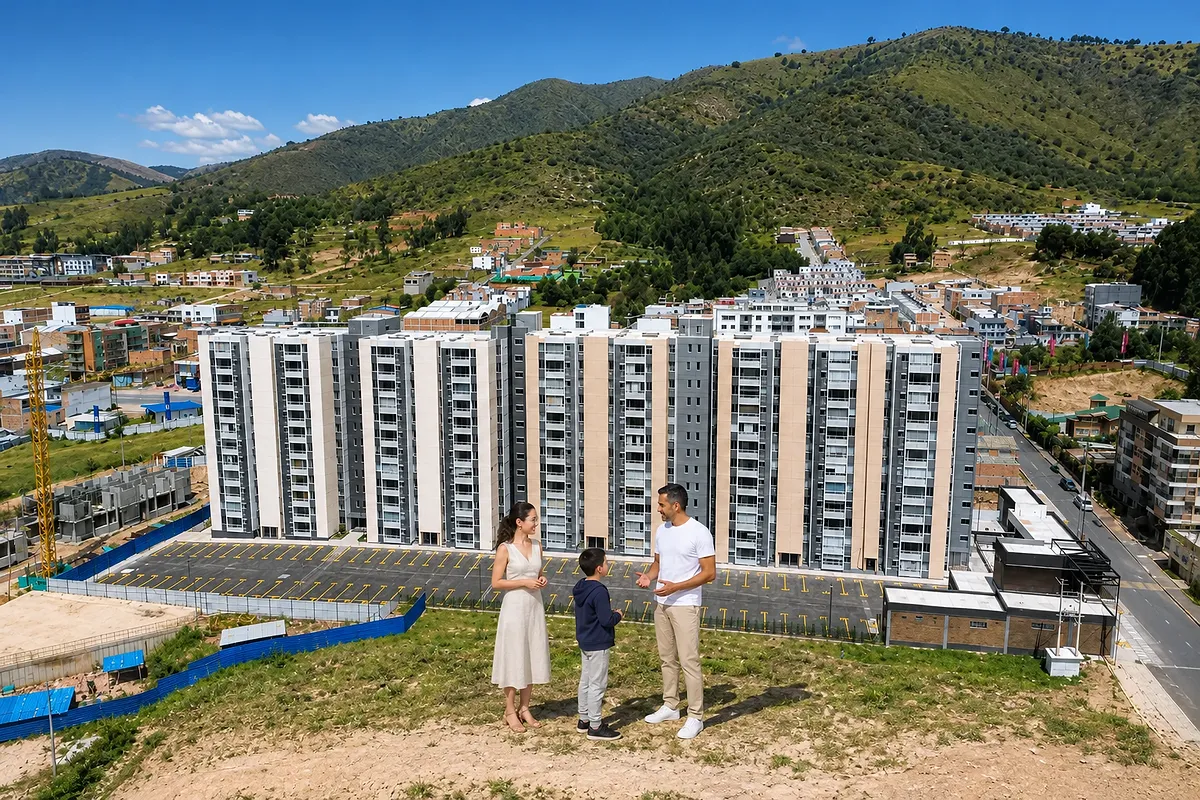 Vista desde el piso 12 de un apartamento para estrenar en Tunja