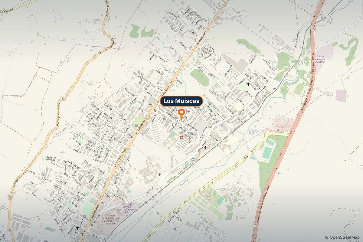 Entorno del conjunto cerca de parques y colegios en Los Muiscas, Tunja